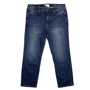 Orvis Mid Rise Straight Crop Jeans Size 10 Dark Wash Classic EUC‎
